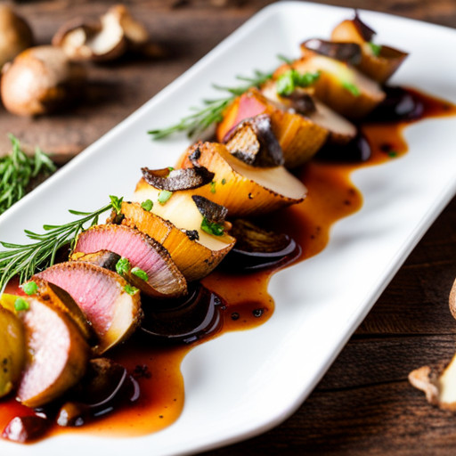 Délicieux plat de Pommes de terre et champignons 91181